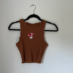 Mushroom crop top